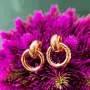 Rose Gold Knotted Hoops