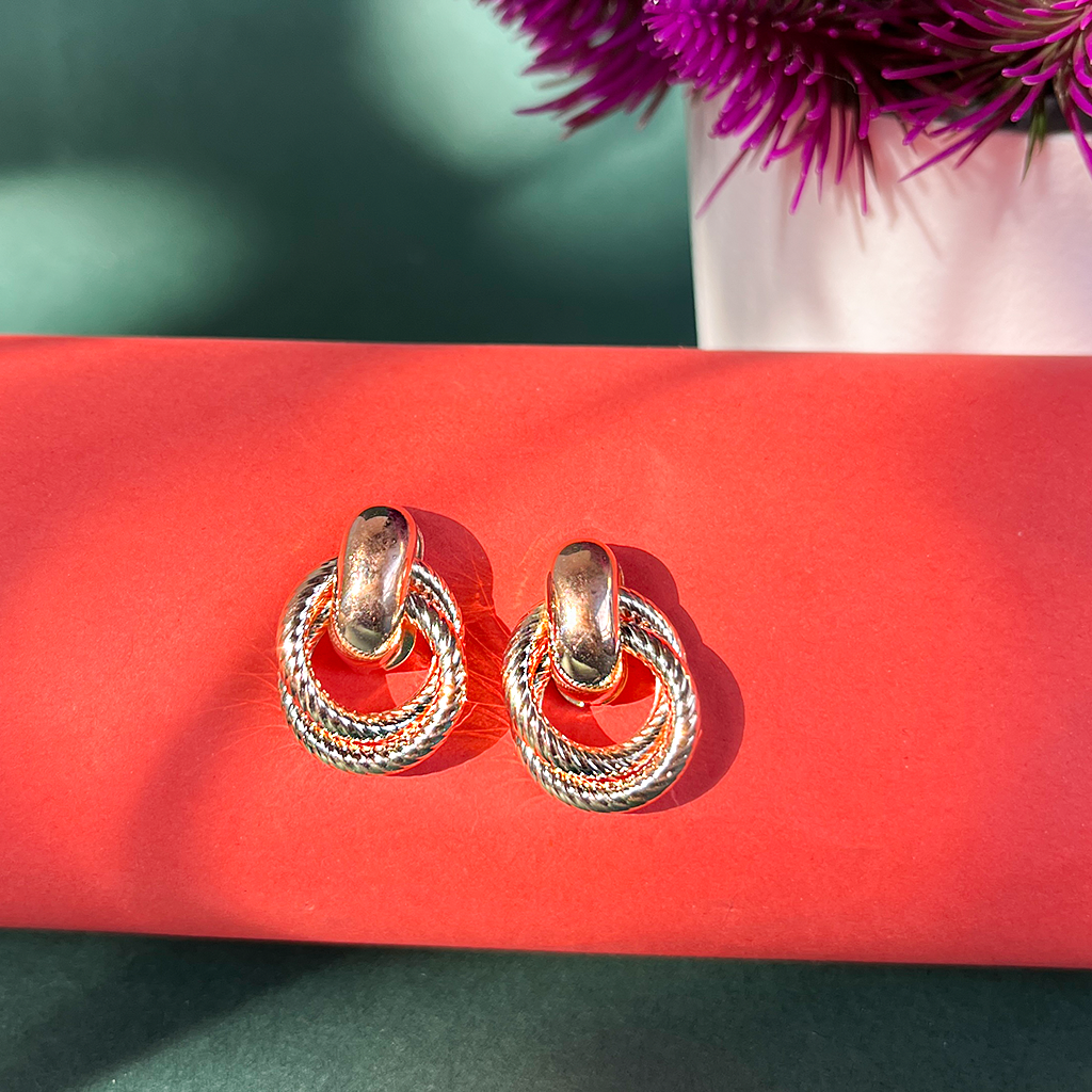 Golden Knot Earrings