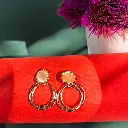 Rose Gold Crystal Opal Drop