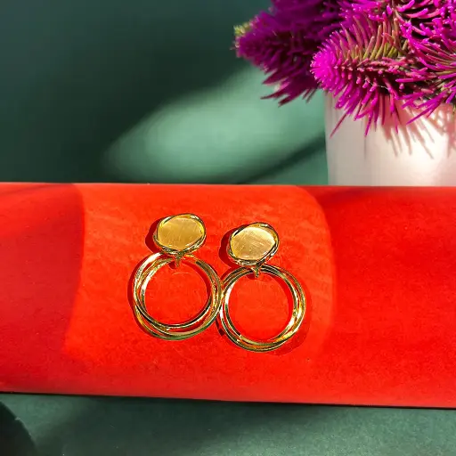 Gold Crystal Opal Drop